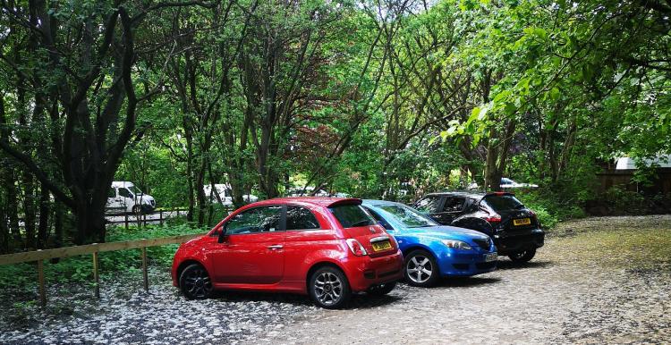 Staff Car Park at Half Acre House