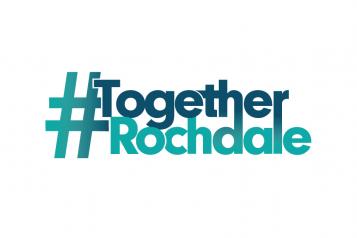 #TogetherRochdale logo white