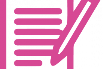 Pink Newsletter Icon