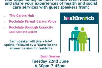 An Audience with Carers Service and Support Poster