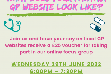 Website Review Focus Group Poster